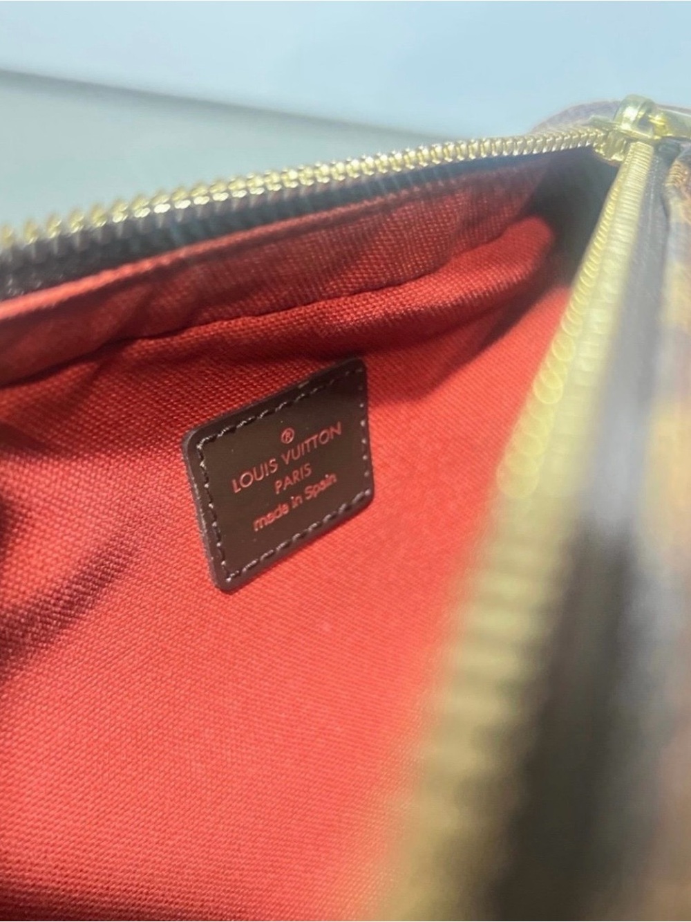 Louis Vuitton Brown Damier Ebene Checker Crossbody Pouch - Picture 8 of 12
